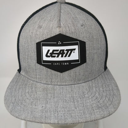 Leatt Trucker Hat Gray One Size Mesh Snapback Flat Bill Cape Town Moto MTB