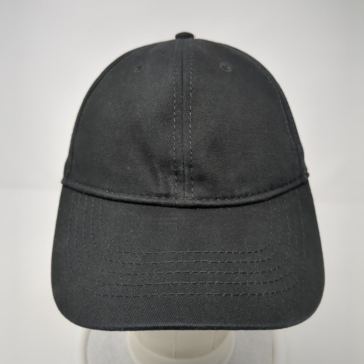 Unbranded Slideback Hat Black One Size Adjustable Blank Outdoor Solid