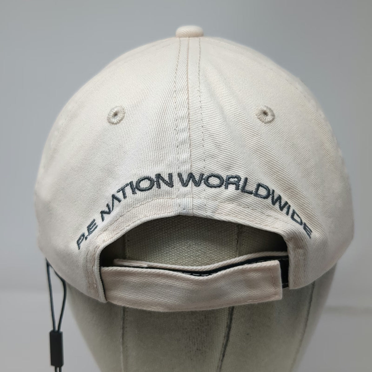 P.E Nation Baseball Cap Beige One Size Embroidered Logo Strapback Worldwide Hat