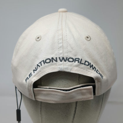 P.E Nation Baseball Cap Beige One Size Embroidered Logo Strapback Worldwide Hat