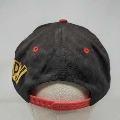 Disney Snow White & The Seven Dwarves Snapback Hat Black OSFA Grumpy Distressed