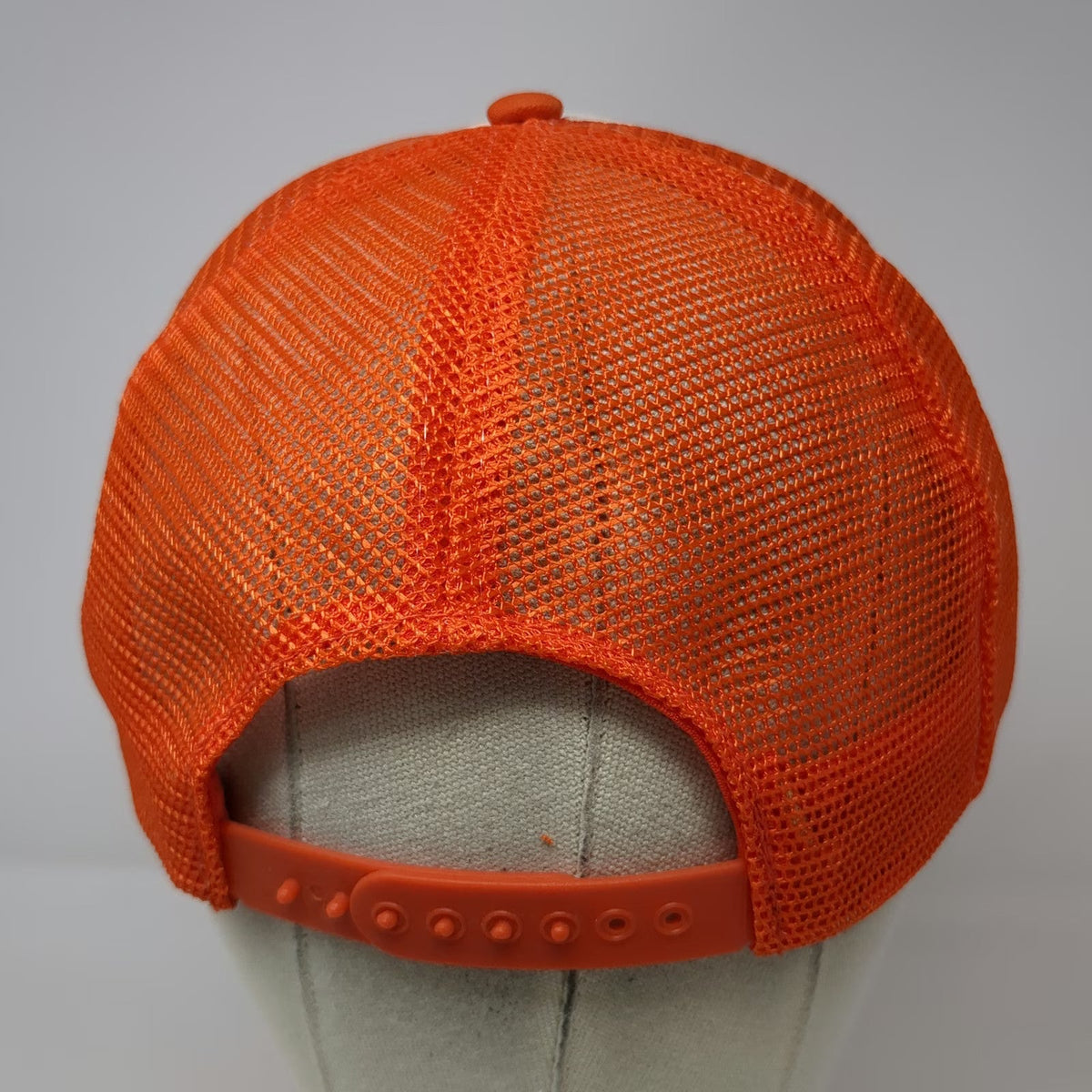 AHS Trucker Hat Orange White 7 5/8 Great Western Aeroplane Factory Mesh Back