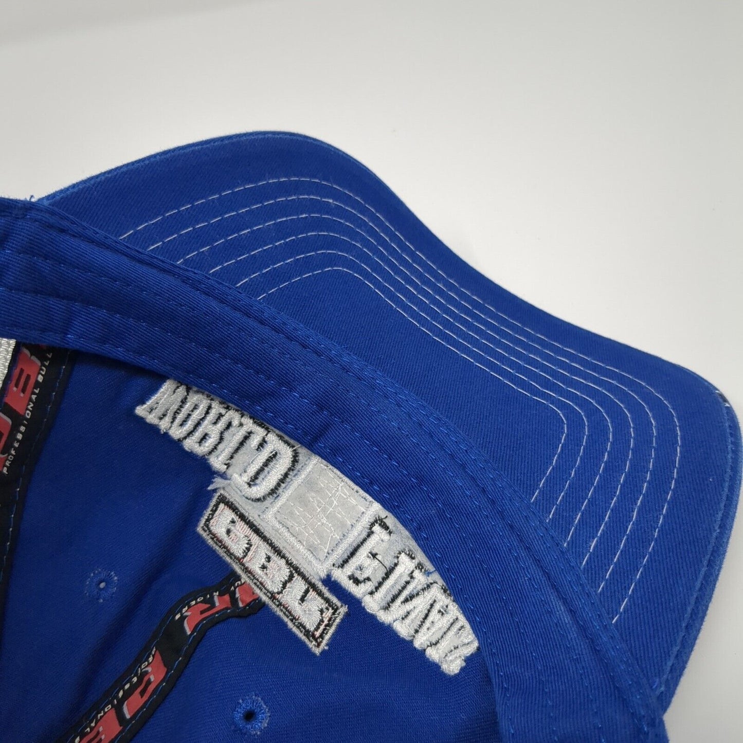 PBR World Finals Strapback Trucker Hat Blue One Size Mesh Back Ford