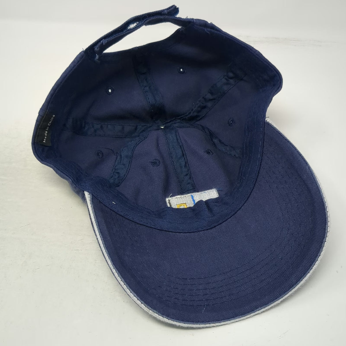 National Geographic Baseball Cap Blue OS Embroidered Eye Logo Strapback Hat