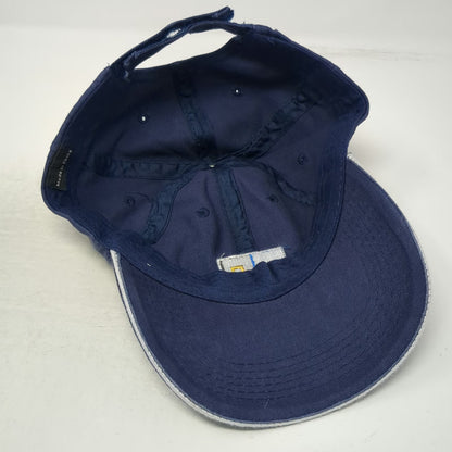 National Geographic Baseball Cap Blue OS Embroidered Eye Logo Strapback Hat