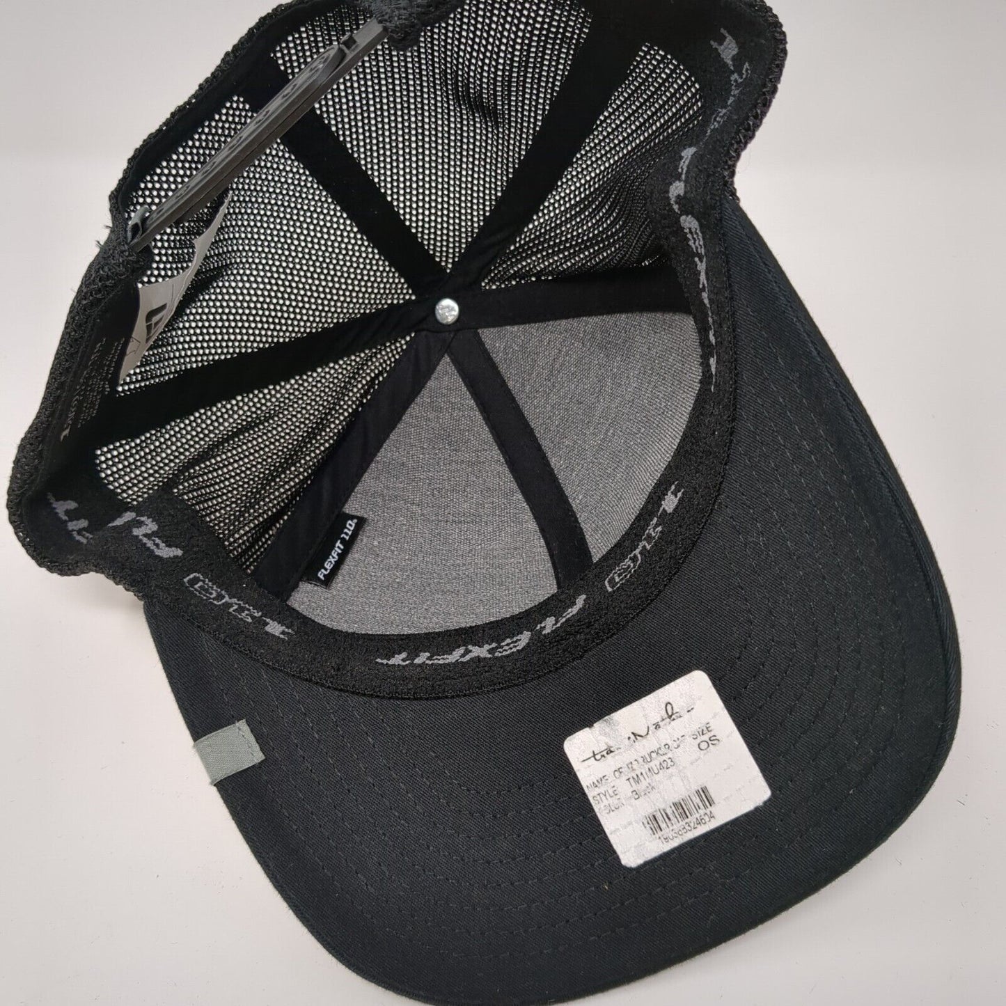 Travis Mathew Snapback Trucker Hat Black One Size Mesh Back Flexfit 110