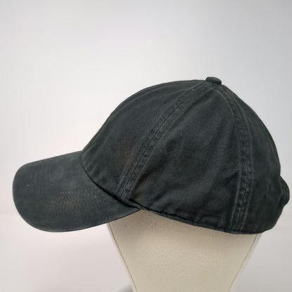 GAP Baseball Cap Black One Size Slideback Cotton Curved Brim Plain Blank Hat