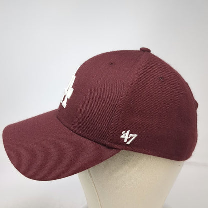 Los Angeles Dodgers MLB '47 Baseball Cap Red One Size Strapback Embroidered Hat