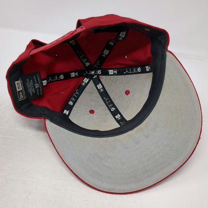 St. Louis Cardinals MLB New Era Snapback Hat Red OSFM Wool Flat Brim 9FIFTY Grey