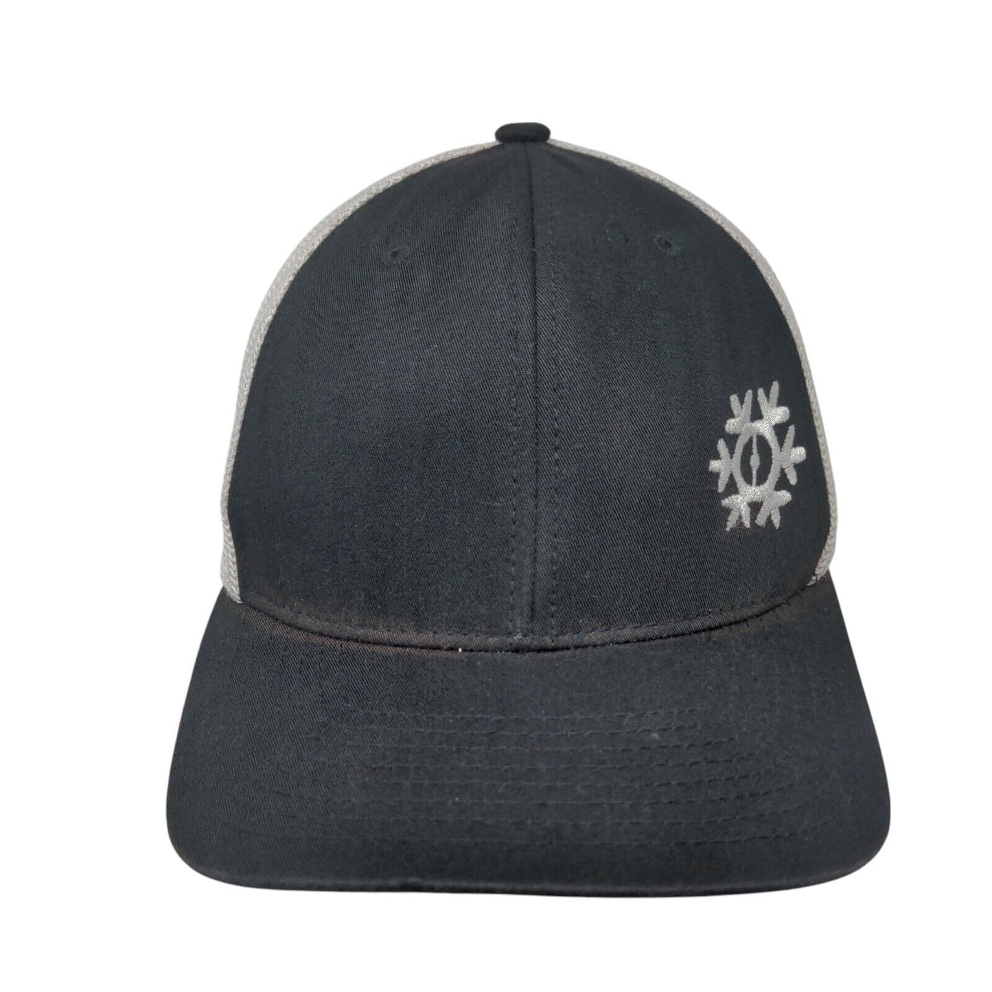 Chiller Decks Fitted Trucker Hat Black One Size Flexfit Mesh Back Yupoong