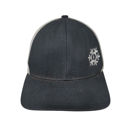 Chiller Decks Fitted Trucker Hat Black One Size Flexfit Mesh Back Yupoong