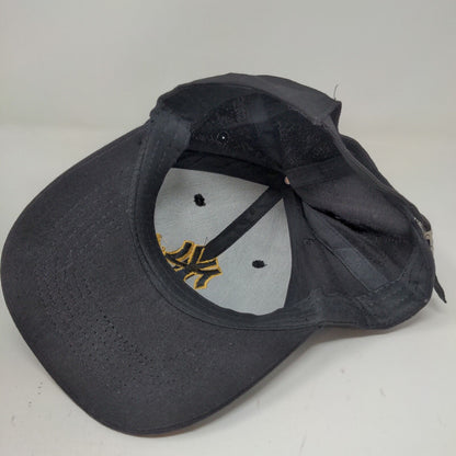 Unbranded Men's Slideback Hat Black Adjustable Embroidered New York Yankees Logo