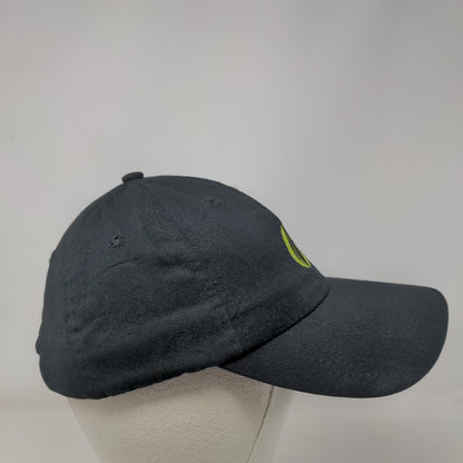 EcoprintQ Slideback Hat Black One Size Embroidered Vent Holes Big X