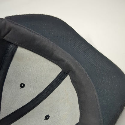 Yupoong Baseball Cap Black One Size Wool Blend Slideback Strapback Plain Hat