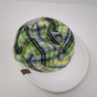 Cariloha Bamboo Slideback Army Hat White One Size Adjustable Pocket