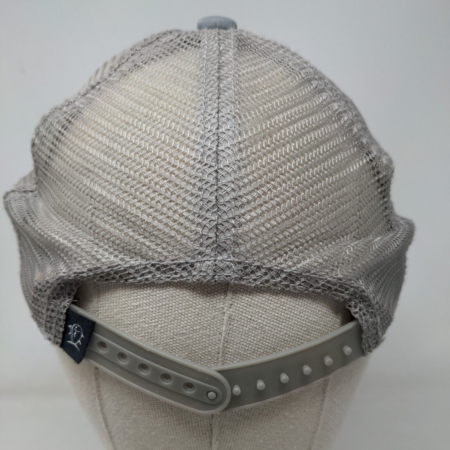 Southern Tide Skipjack Patch Snapback Mesh Back Trucker Hat Gray One Size