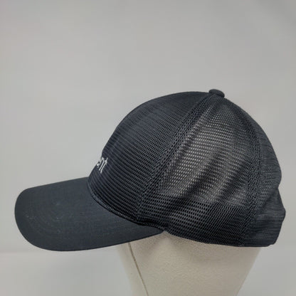 Okta Talent Snapback Mesh Back Trucker Hat Black OSFA Solid Yupoong