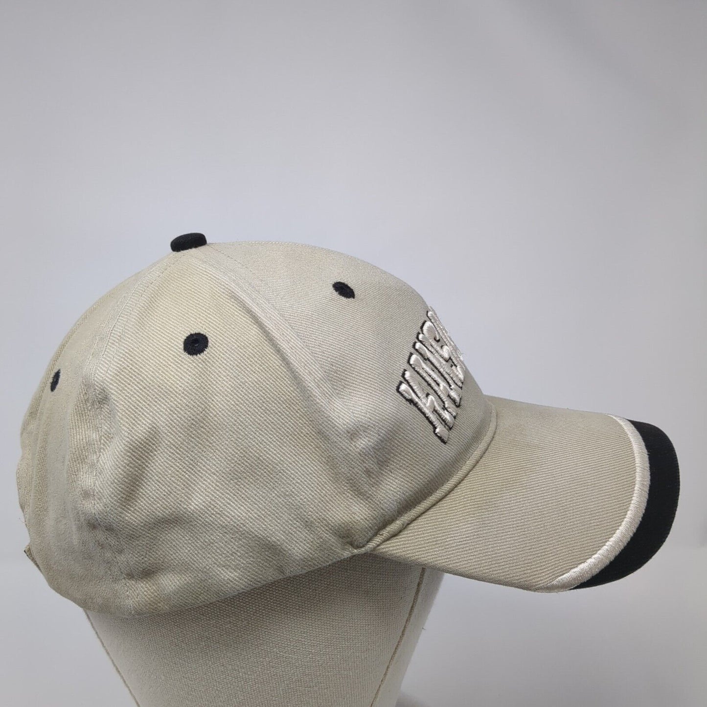 Kansas City Strapback Hat Tan One Size Embroidered 6 Panel Fahrenheit