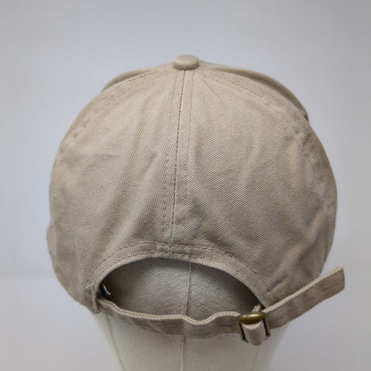Western Alaska Sport Fishing Slideback Hat Tan OS Adjustable Embroidered Ivory