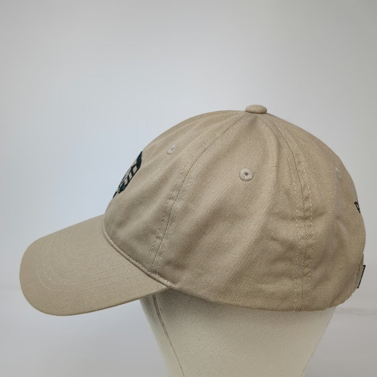 Primitive Baseball Cap Beige One Size Skull Rose Embroidery Skateboarding Hat