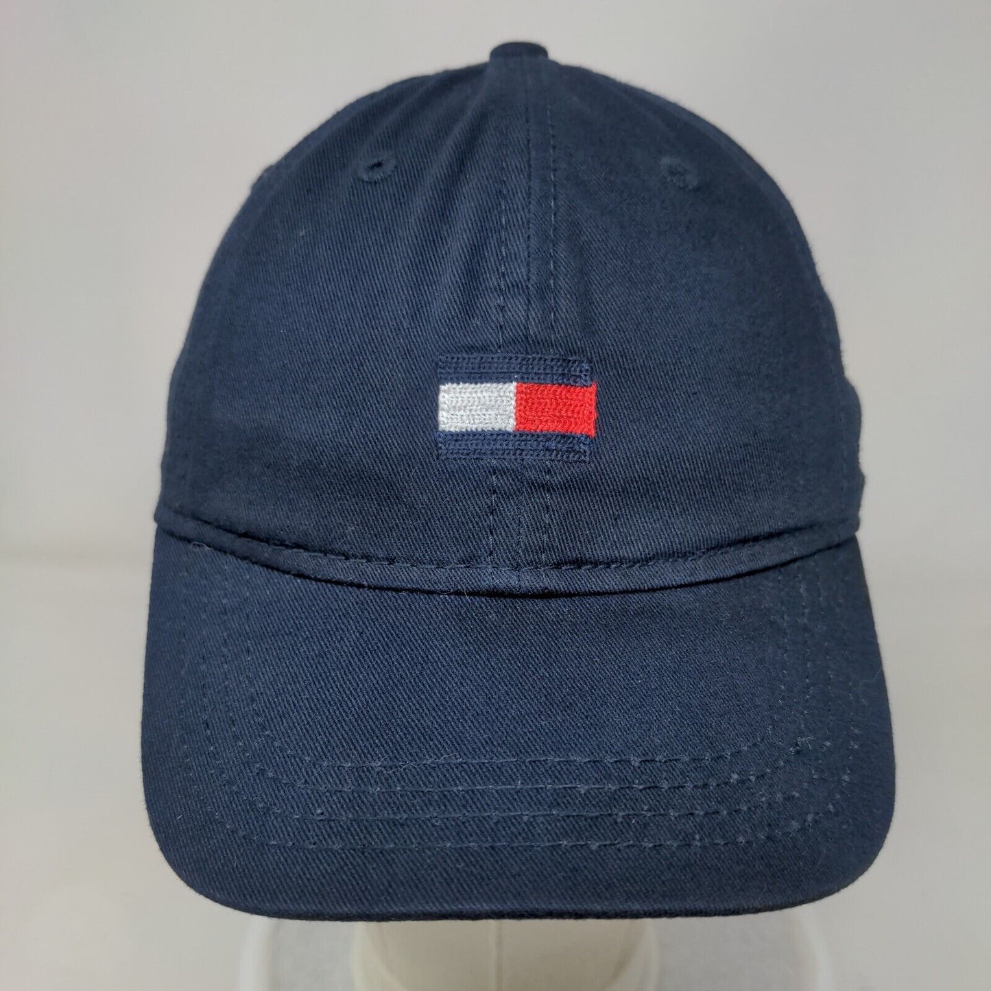 Tommy Hilfiger Strapback Hat Blue One Size Adjustable Embroidered Vented Holes