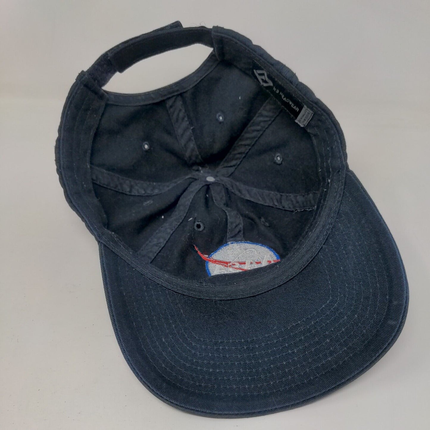 NASA Strapback Hat Blue One Size Adjustable Embroidered 6 Panel H3 Headwear