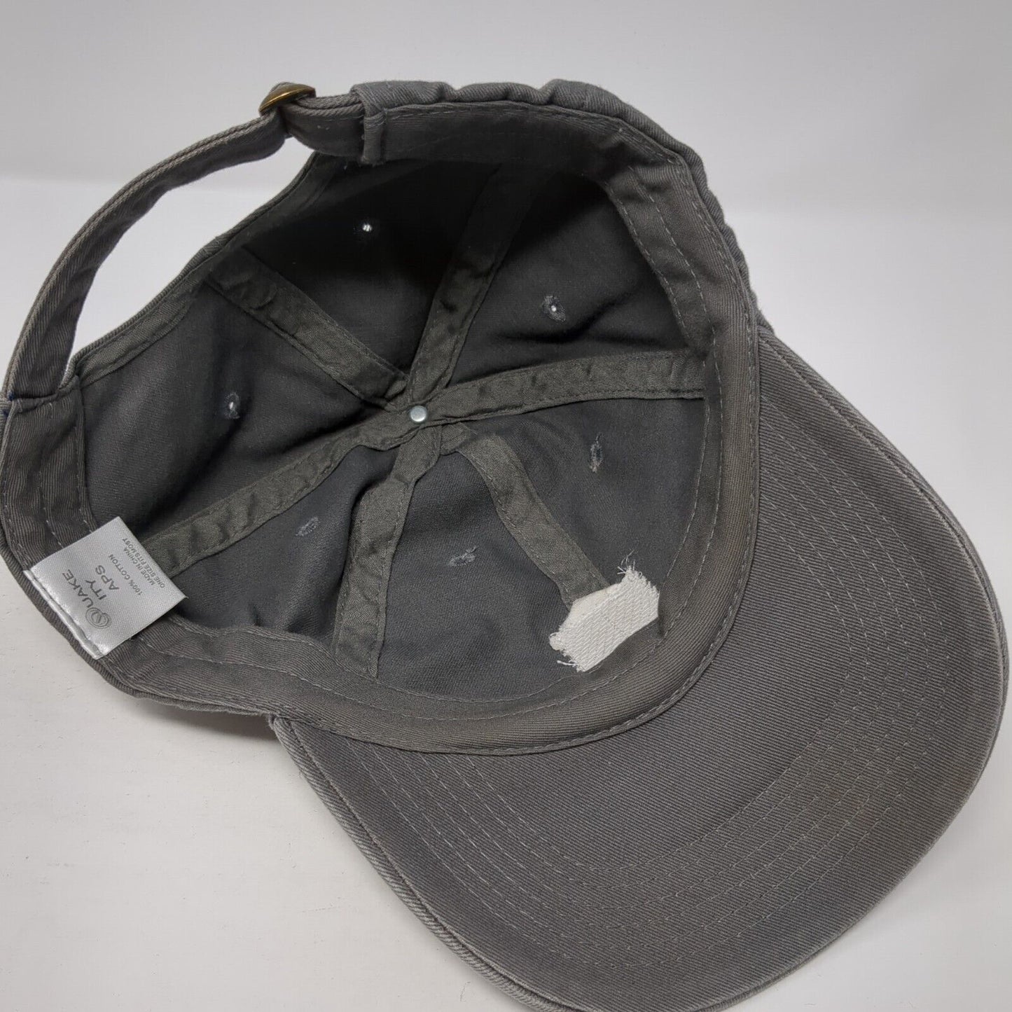 Intuit Patch Slideback Hat Gray One Size Adjustable Quake City Caps