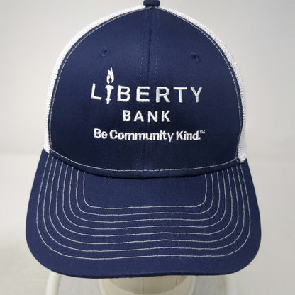 Image-N Trucker Hat Blue One Size Liberty Bank Be Community Kind Mesh Snapback