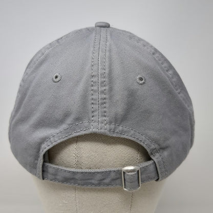 Greg Norman Baseball Cap Gray One Size Shark Logo Golf Adjustable Hat Cotton