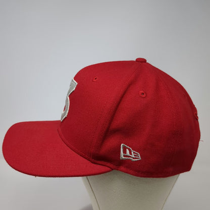 New Era Snapback Red Hat One Size Chance the Rapper Silver 3 Flat Brim 6 Panel