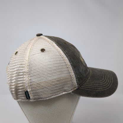 Merge Snapback Trucker Hat Gray OS Adjustable Embroidered Mesh Back Legacy