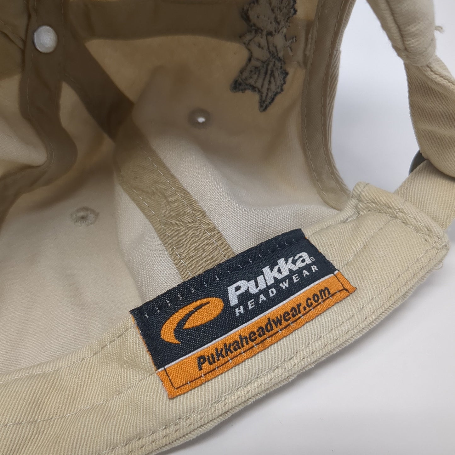 Sycamore Ridge Golf Course Baseball Cap Beige OS Adjustable Embroidered Pukka