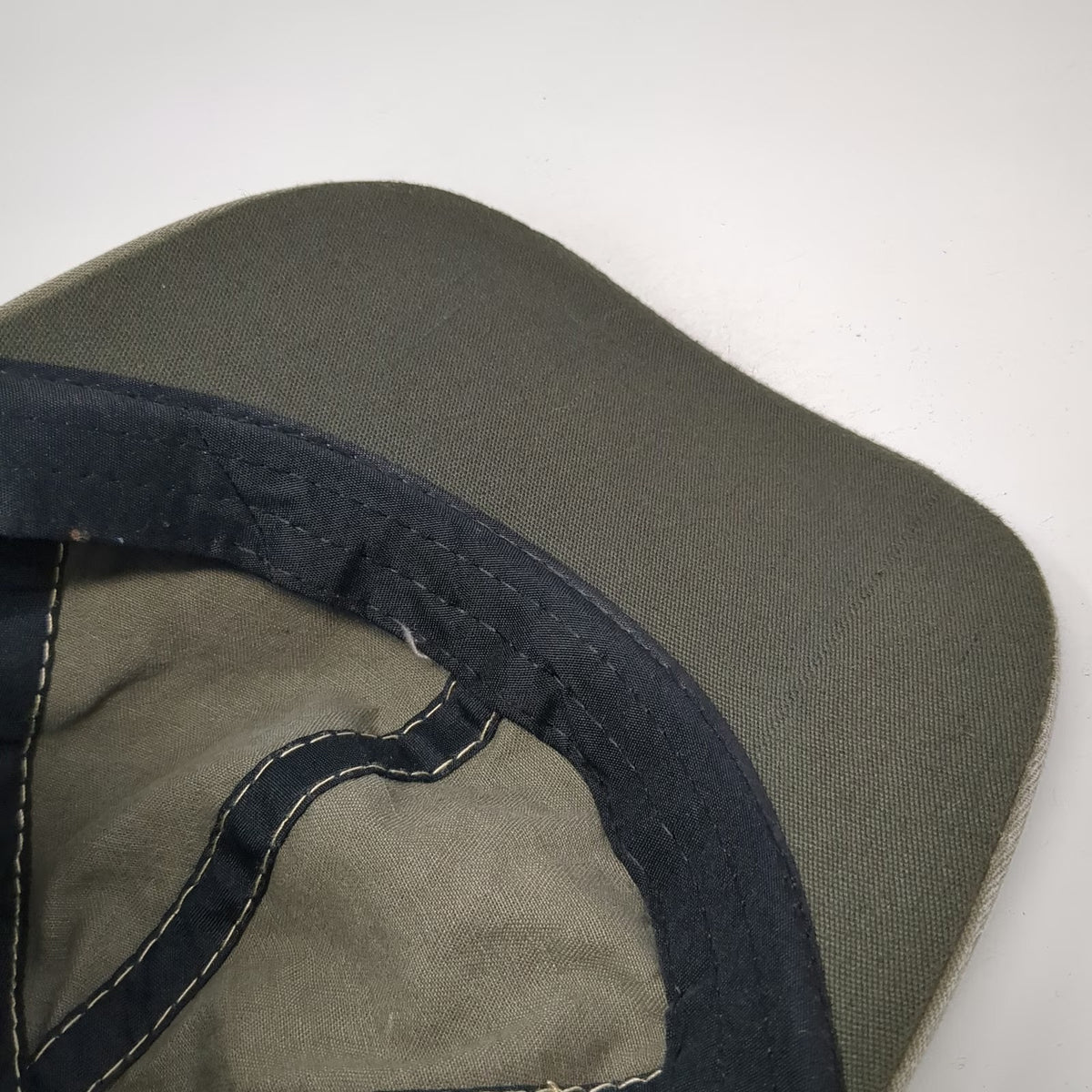 Something Special Baseball Cap Green One Size Contrast Stitch Leather Detail Hat