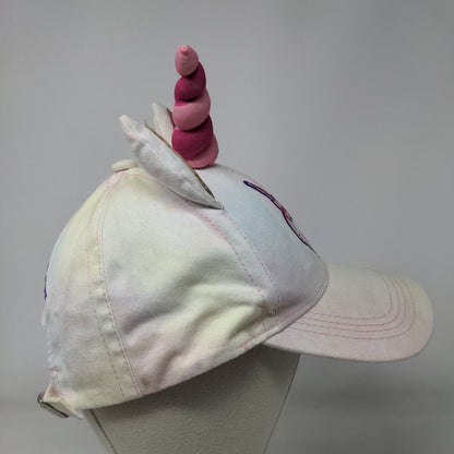 Inside Out Rainbow Unicorn Horn W/ Ears Adult Slideback Hat Multi OS Disney Park