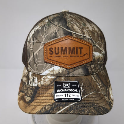 Summit Correctional Services Snapback Trucker Hat Camouflage OS Mesh Richardson