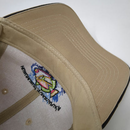 Hawaiian Headwear Baseball Cap Beige One Size Hawaii Fish Embroidered Humu Hat