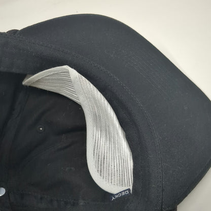 Decky 5 Panel Black Hat One Size Stanley McCall Rope Snapback Cotton Structured