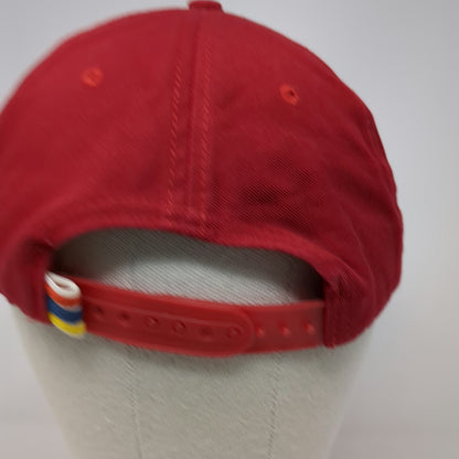 Mañana 5 Panel Red Hat One Size Snapback Austin Texas Surfing Company Taping