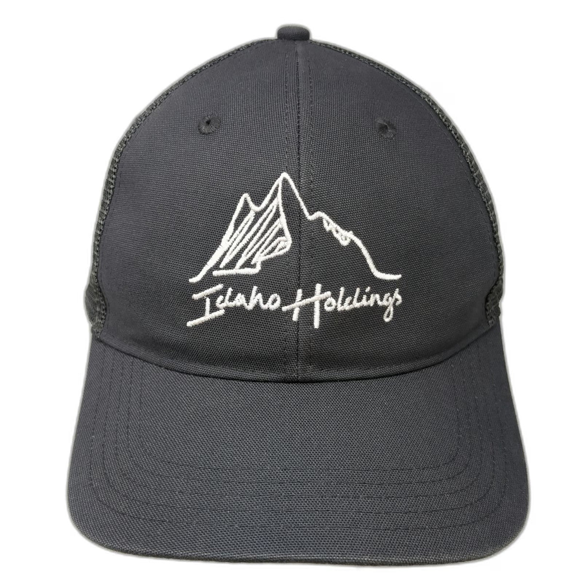 Carhartt Trucker Hat Gray One Size Mountain Idaho Holdings Mesh Back Snapback