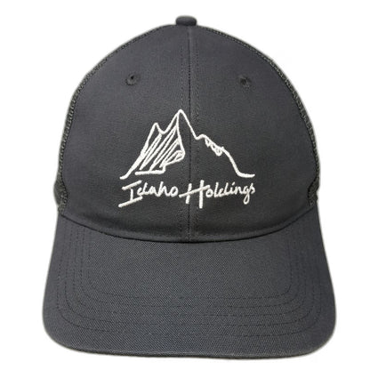 Carhartt Trucker Hat Gray One Size Mountain Idaho Holdings Mesh Back Snapback