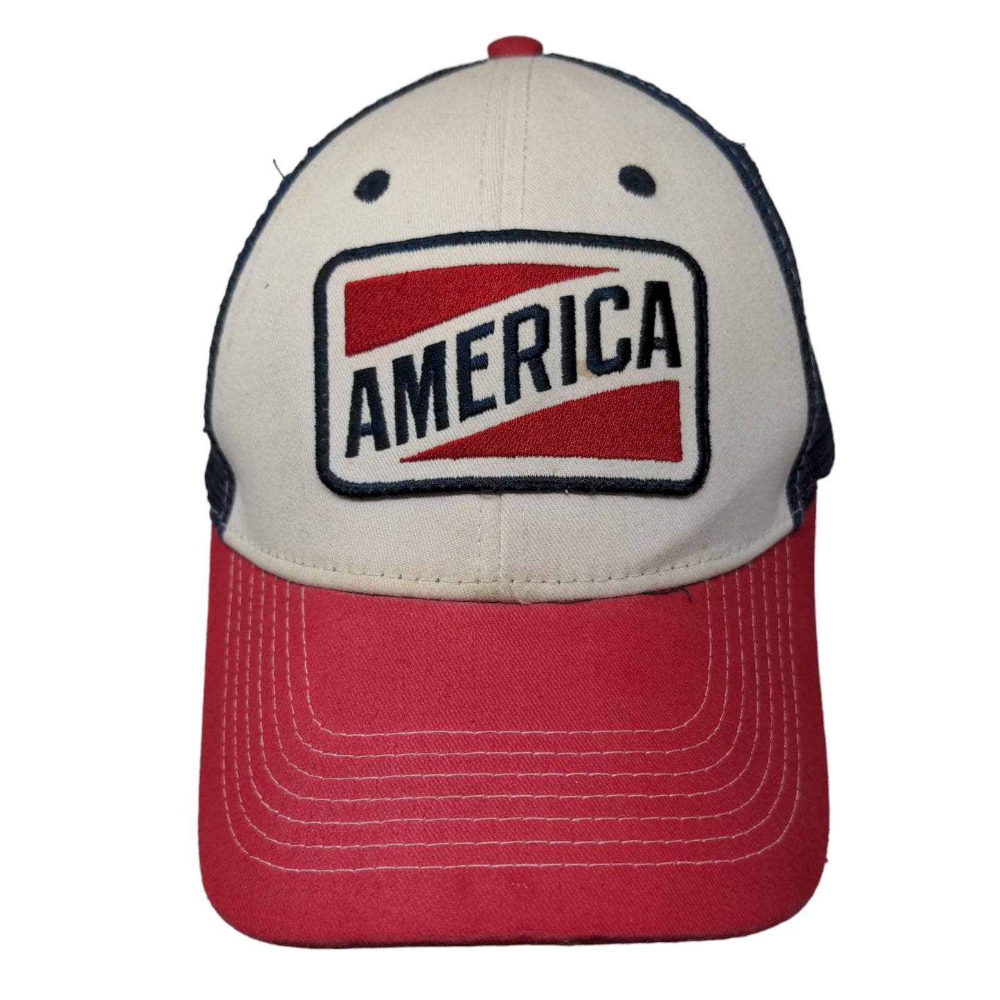 Unbranded Men's Strapback Mesh Back Hat Multicolor America Land of the Free Logo