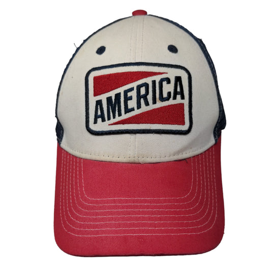 Unbranded Men's Strapback Mesh Back Hat Multicolor America Land of the Free Logo