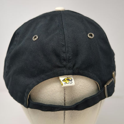 Missouri Tigers NCAA Colosseum Black Gold One Size Cap Cotton Slideback Logo Hat