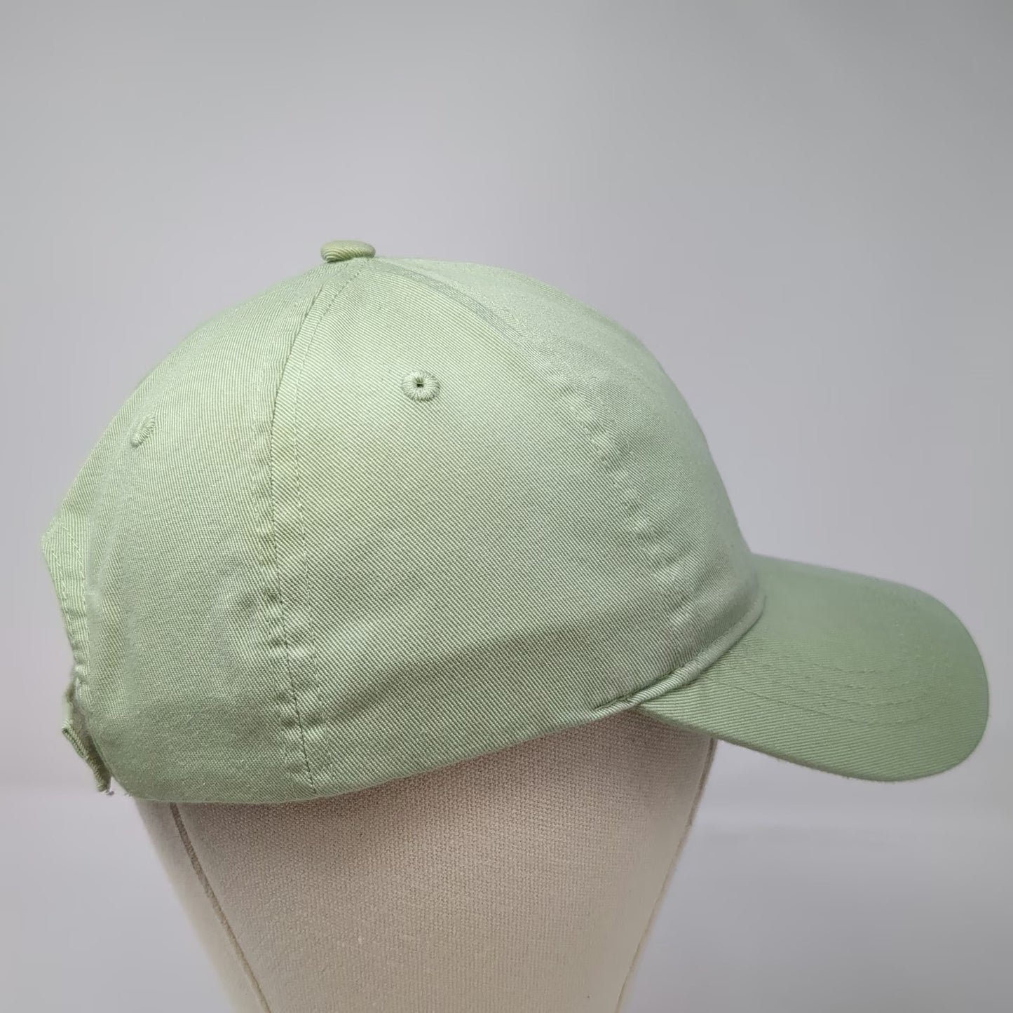 Primark Baseball Cap Green One Size Strapback Blank Solid Adjustable Curved Hat