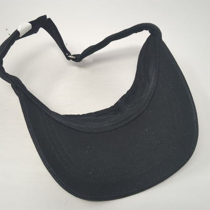 Unbranded Sun Visor Hat Black One Size Adjustable Strap Lightweight Blank