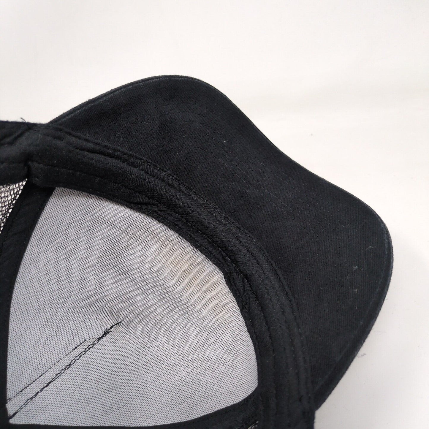 Blue Sheep Snapback Mesh Back Trucker Hat Black One Size Adjustable Solid