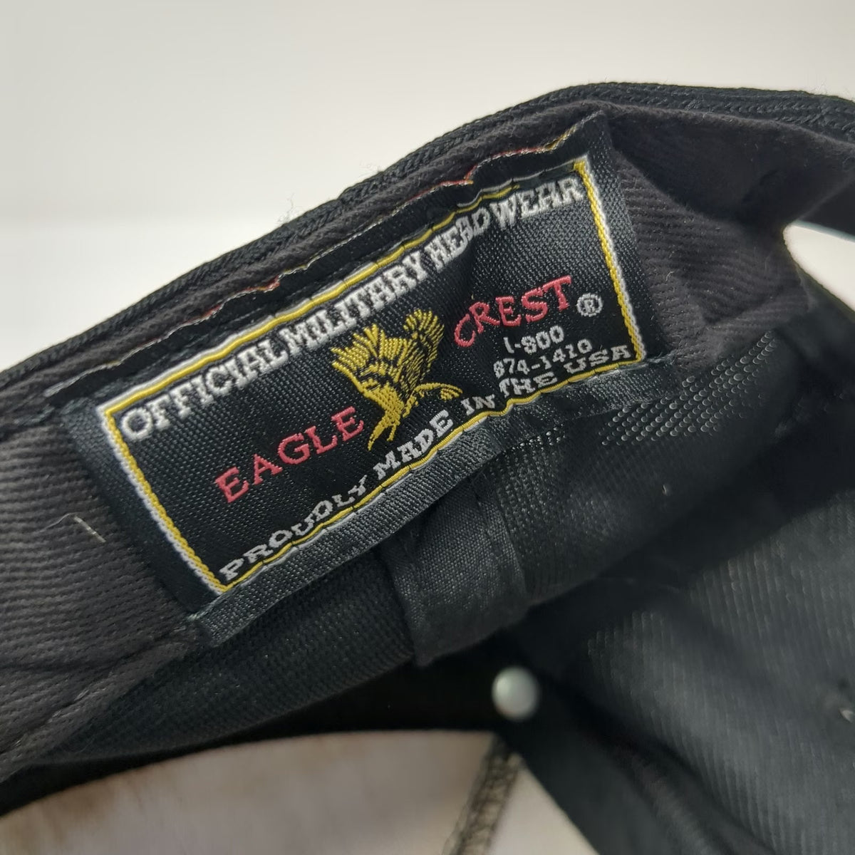 Eagle Crest 5 Panel Black One Size VFW Post 63 Boise Idaho USA Made Hat