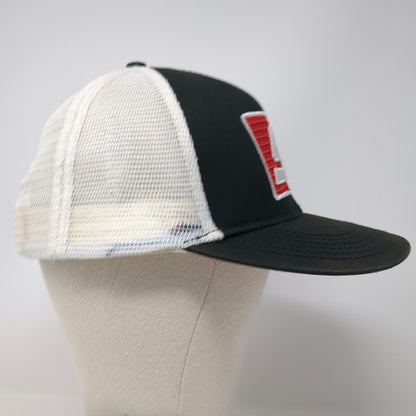Snap-on Trucker Hat Black Red White One Size Mesh Back Snapback Tool Logo Patch