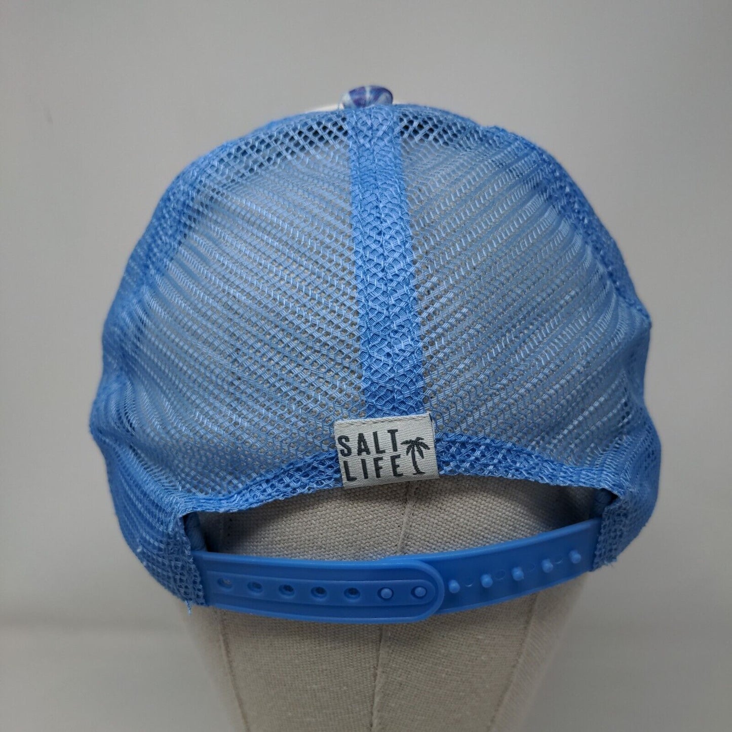 Get Salty Snapback Mesh Back Trucker Hat Blue OSFM Salt Life Tropical