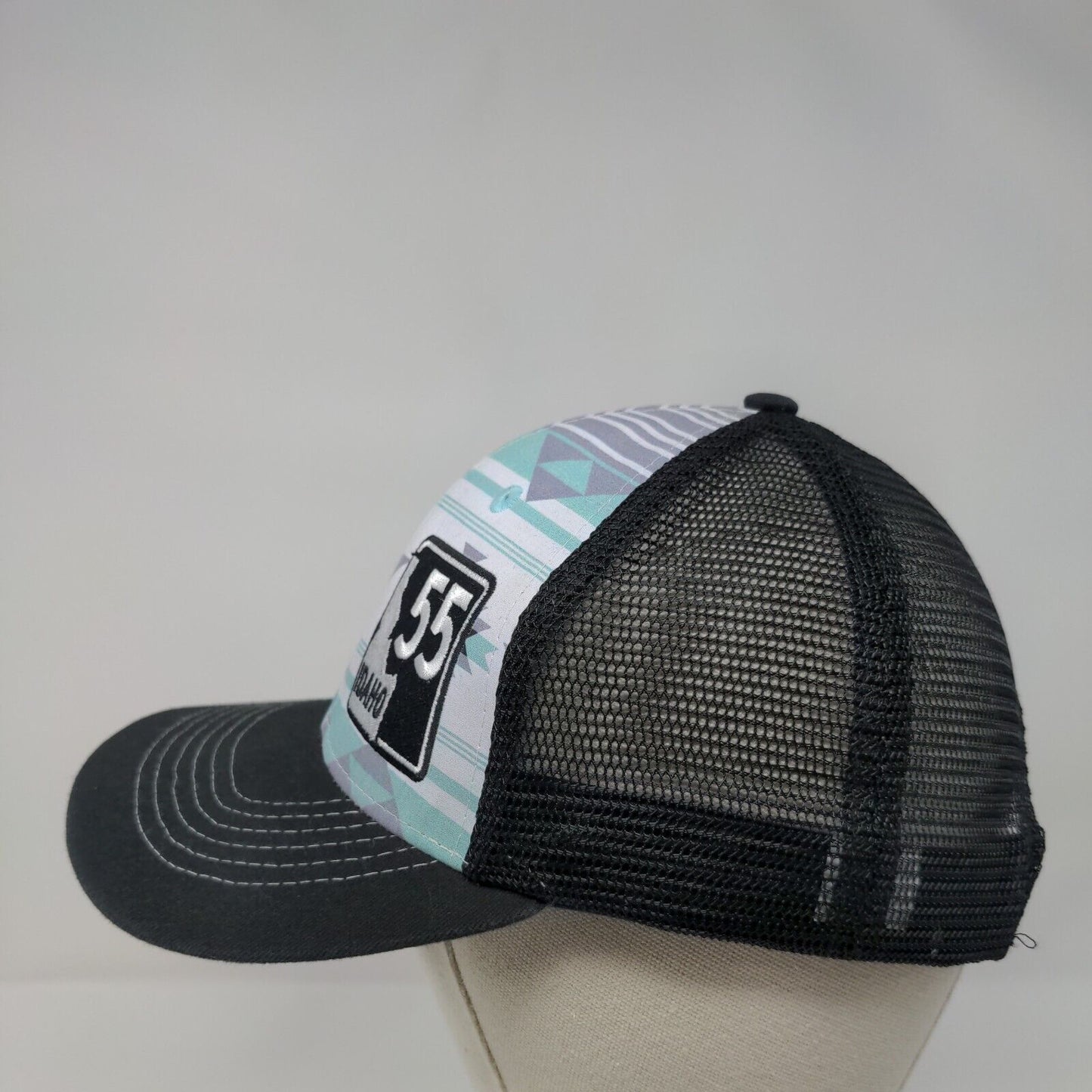 Idaho 55 Snapback Mesh Back Trucker Hat Multicolor One Size Aztec